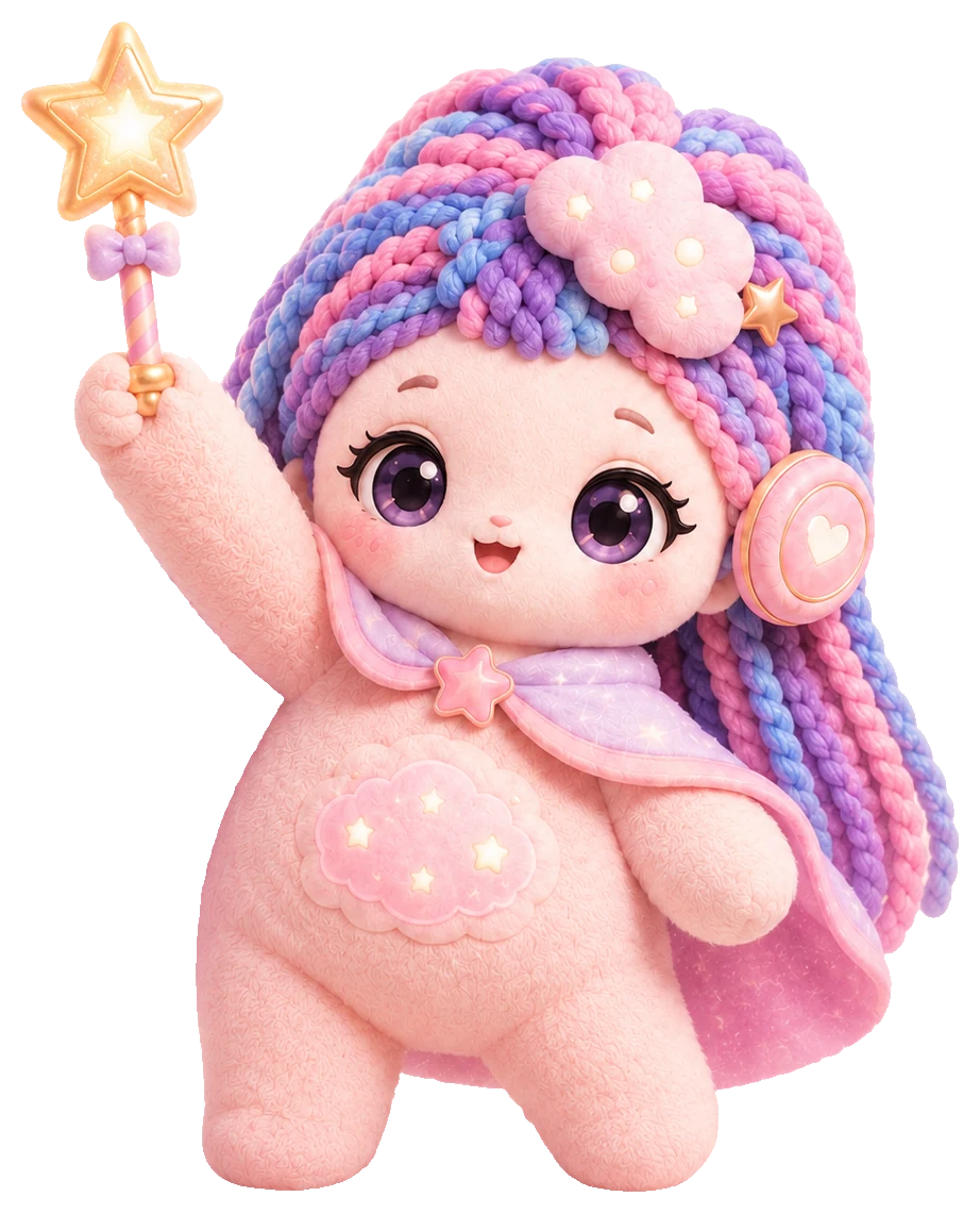 DREAMA holding a star wand
